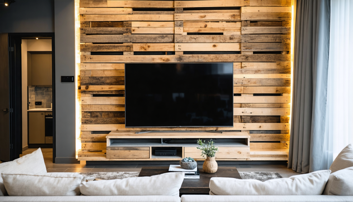 découvrez comment transformer un mur grâce à une palette pour créer un support tv unique. suivez notre guide diy et trouvez l'inspiration déco pour un intérieur personnalisé et tendance.