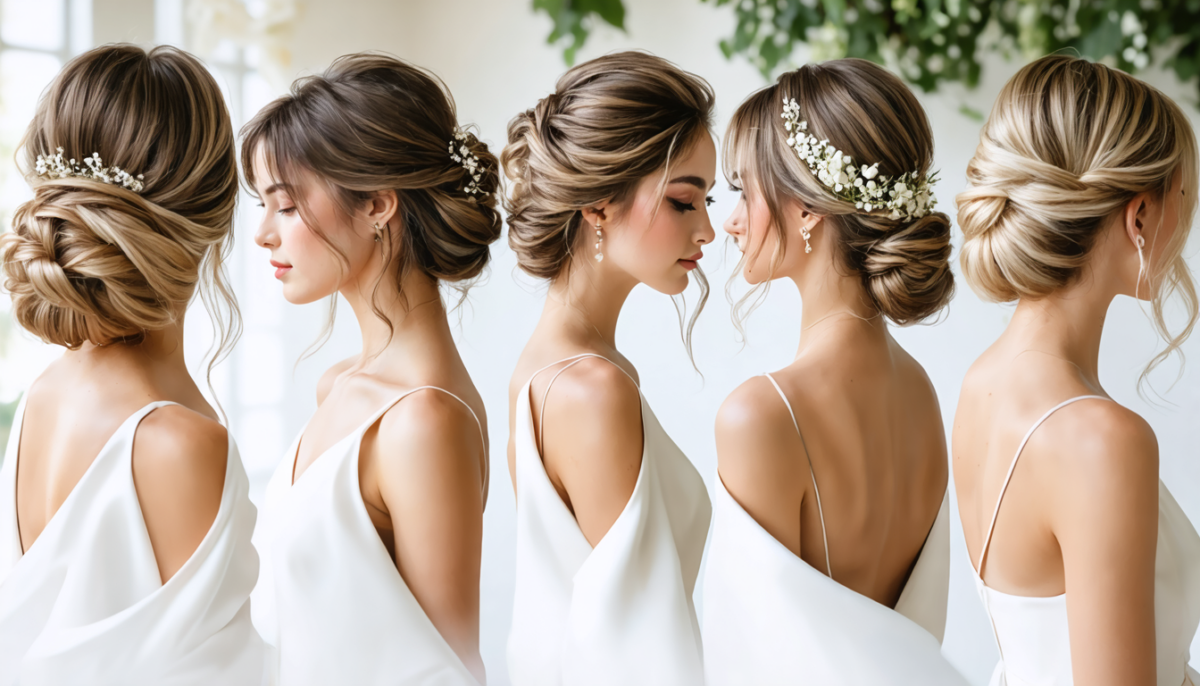 découvrez des coiffures de mariage élégantes et simples à réaliser, parfaites pour sublimer le look des invitées lors de cette journée spéciale.