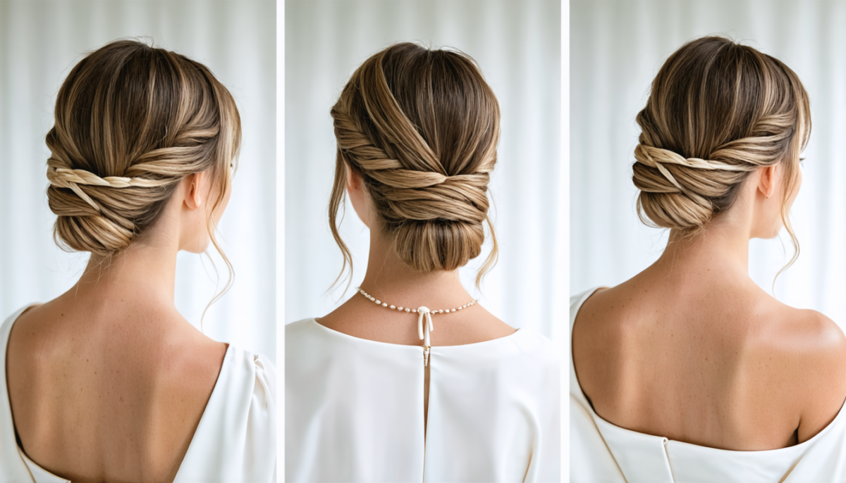 découvrez des coiffures de mariage élégantes et simples à réaliser, parfaites pour les invitées souhaitant allier style et facilité le jour j.