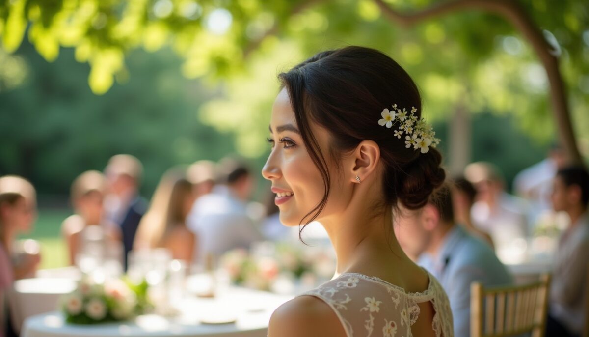 Coiffures de mariage élégantes et simples à réaliser pour les invitées