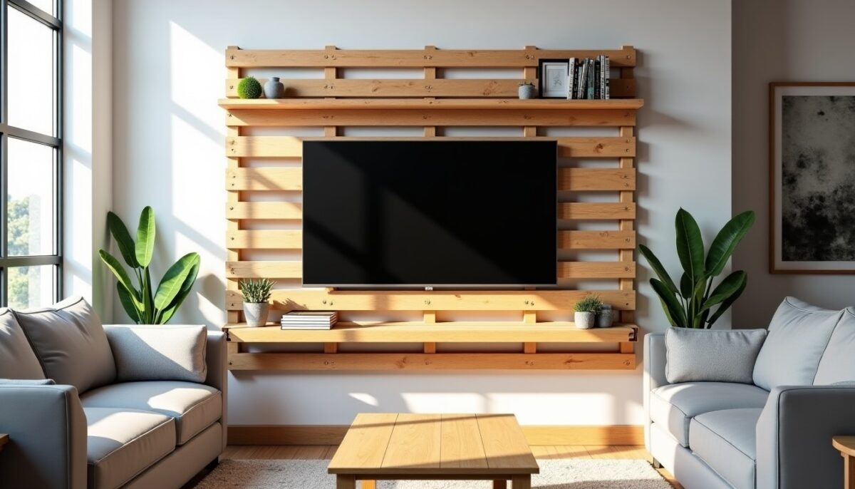 Transformer un Mur avec une Palette pour Support TV : Guide DIY et Inspirations Déco
